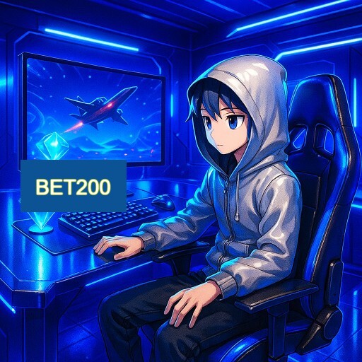 Imagem promocional do app oficial BET200 destacando a conveniência de jogar cassino online pelo celular ou navegador