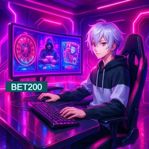 Imagem promocional do app oficial BET200 destacando a conveniência de jogar cassino online pelo celular ou navegador