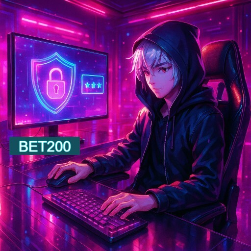 Imagem promocional do app oficial BET200 destacando a conveniência de jogar cassino online pelo celular ou navegador